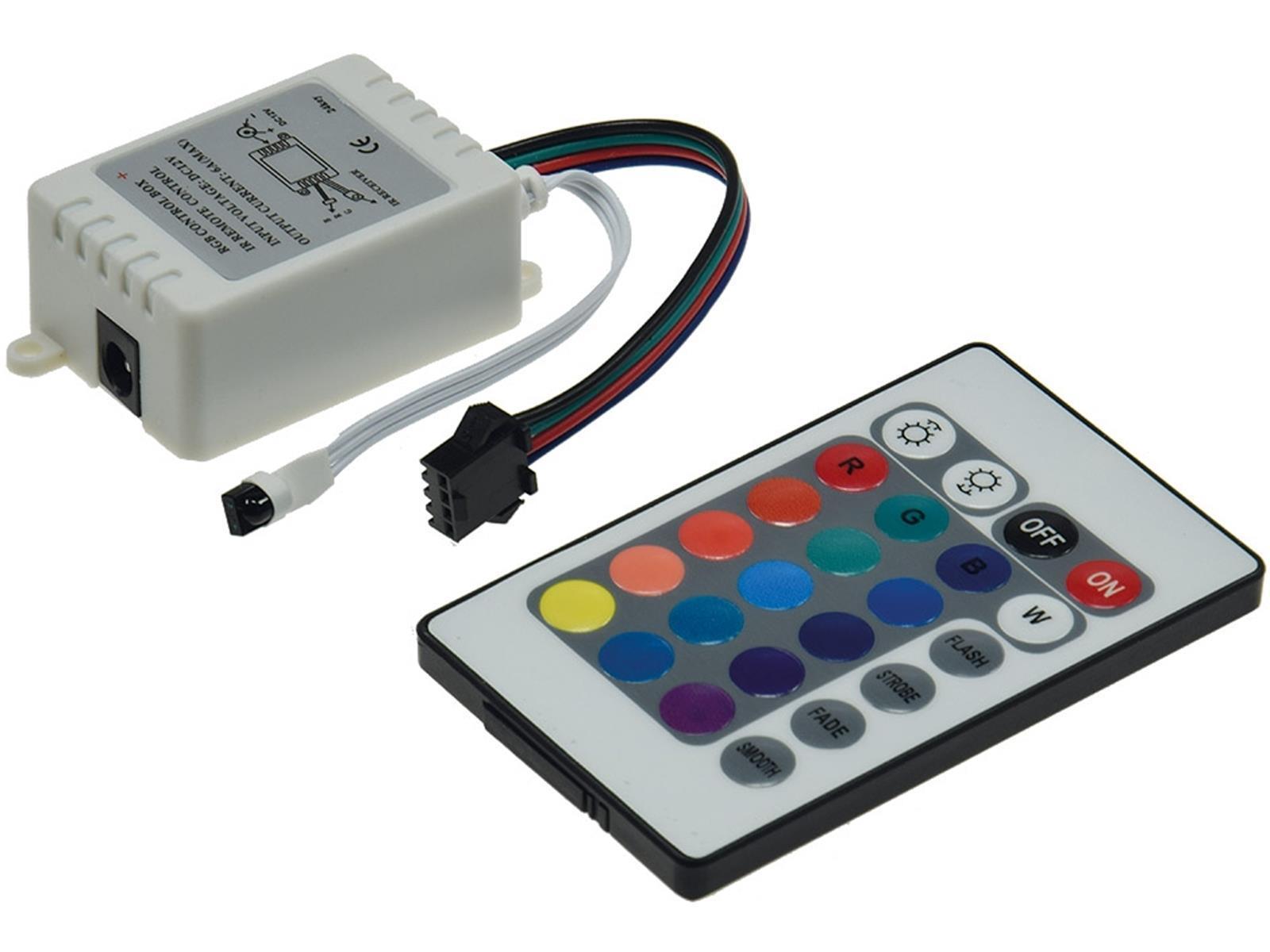 RGB LED-Stripe Controller Infrarotmit Fernbedienung