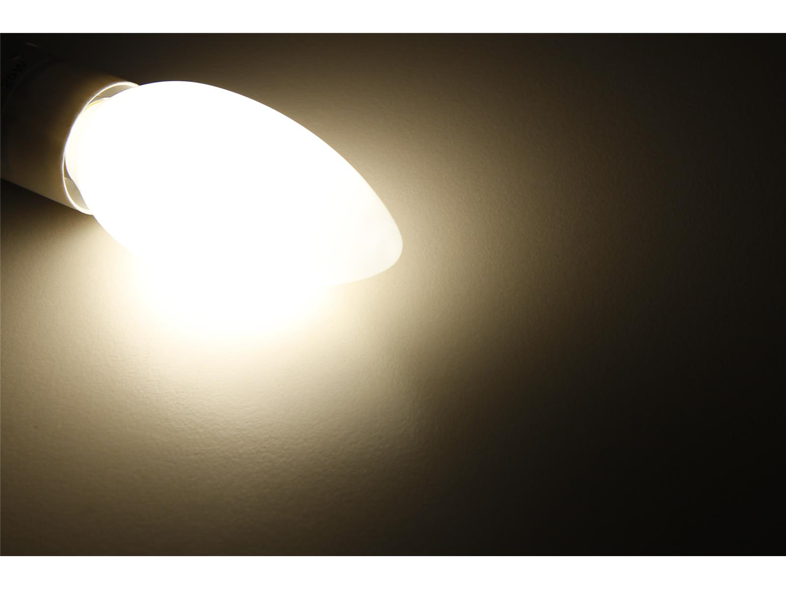 LED Filament Kerzenlampe McShine ''Filed'', E14, 2W, 260 lm, warmweiß, matt