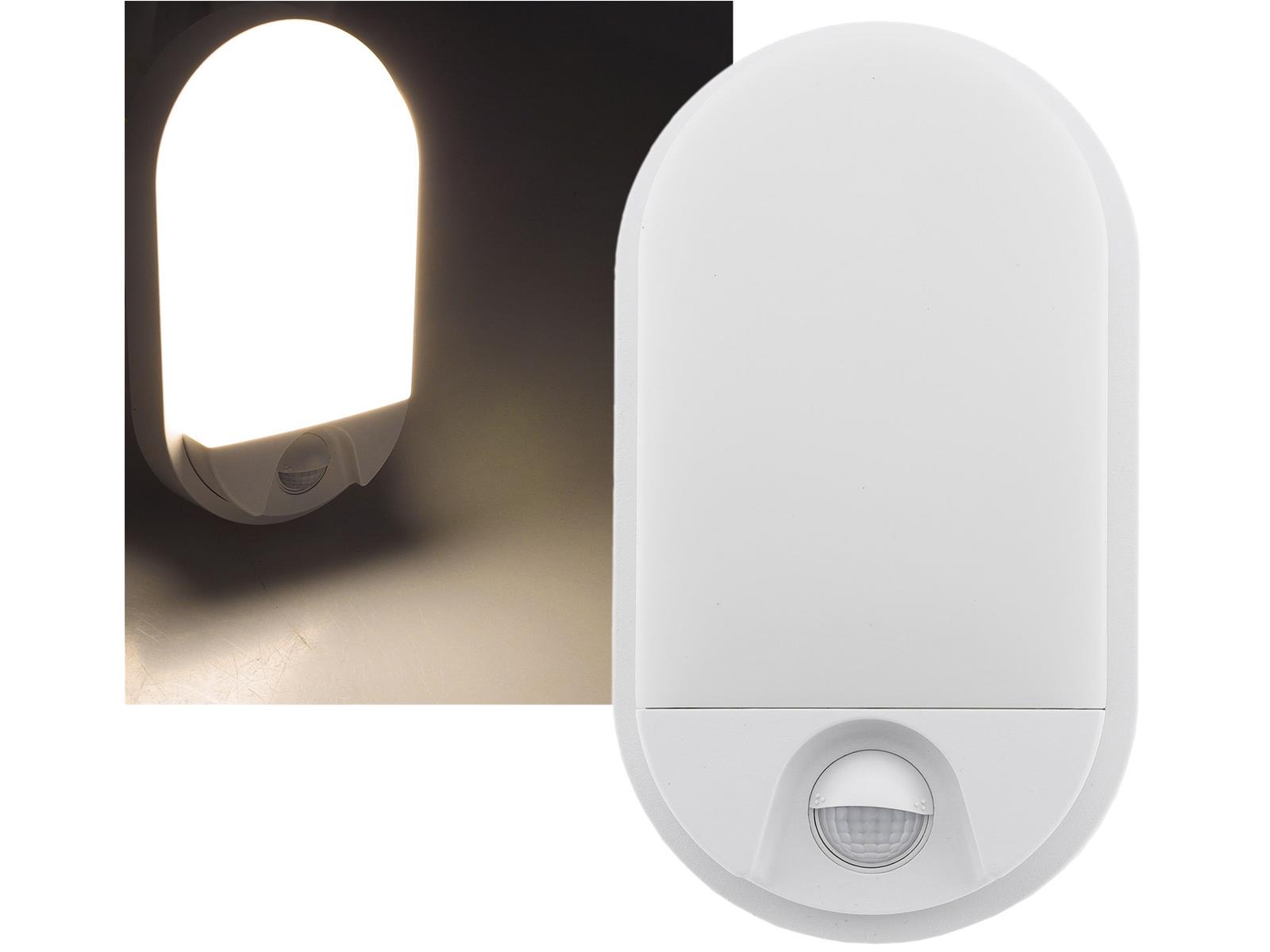 LED Wandleuchte "NIAS" IP54, 3000K10W, 980lm, 140° Bewegungsmelder