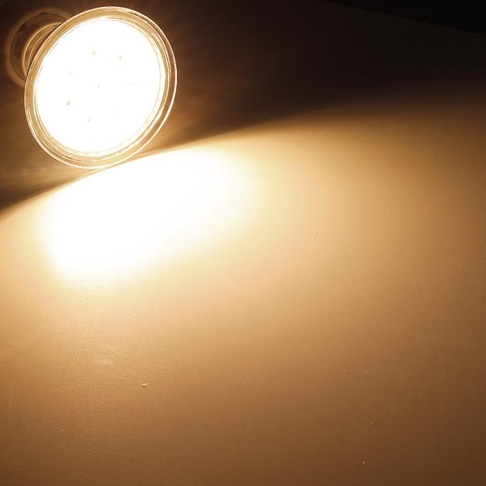LED Strahler MR16 "H40 SMD"120°, 3000k, 330lm, 12V/3W, warmweiß