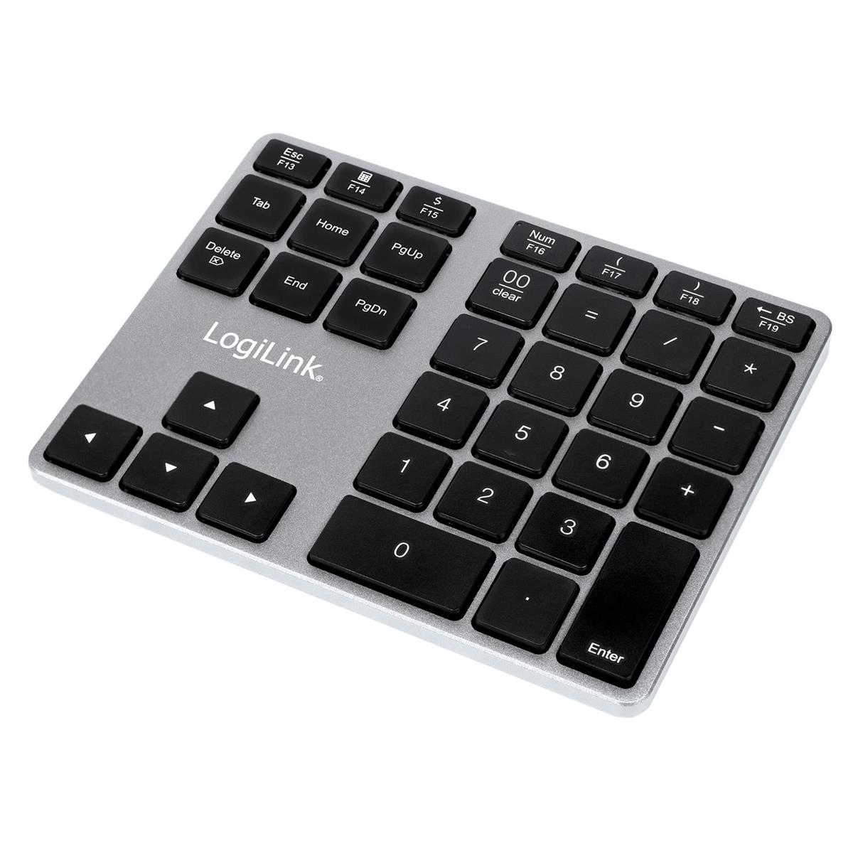 Keypad Bluetooth PRO, 35 Tasten, Aluminium, grau