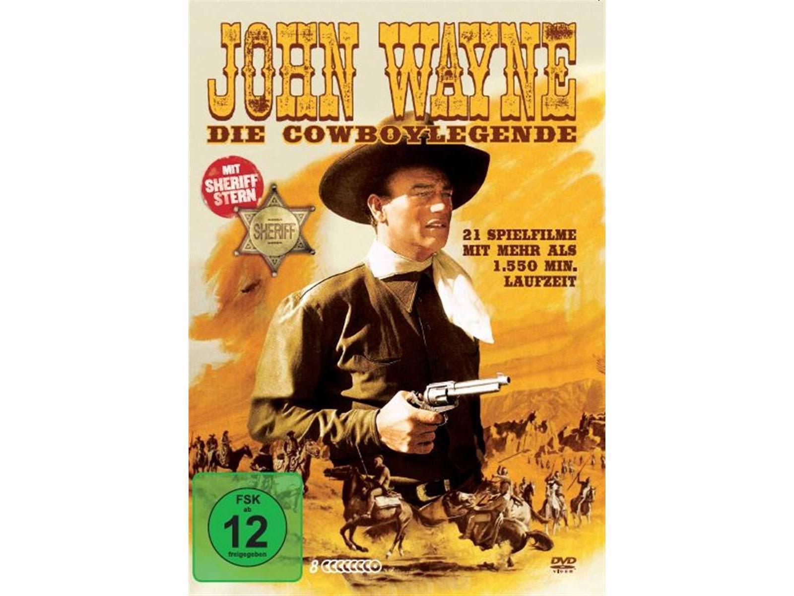 John Wayne - Die Cowboylegende - 21 Spielfilme auf 8DVDs & Sheriff Stern