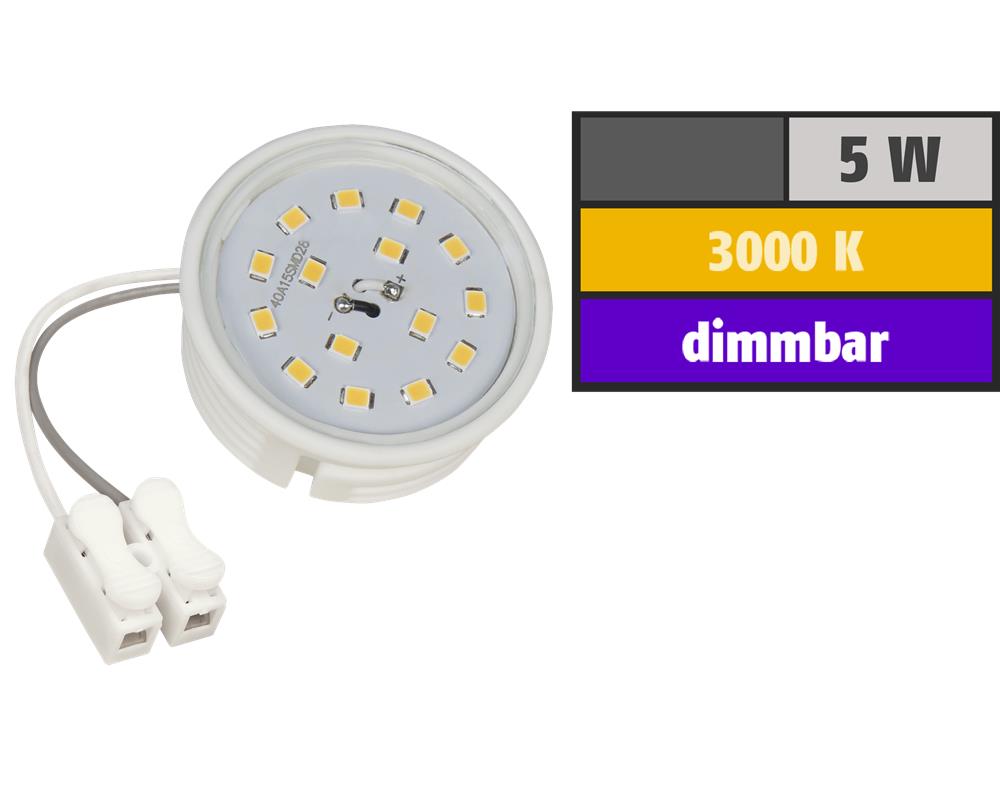 LED-Modul McShine, 5W, 400 Lumen, 230V, 50x23mm, warmweiß, 3000K, dimmbar