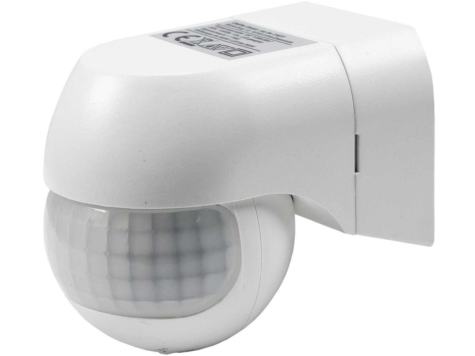 Aufputz Bewegungsmelder "CBM-Slim" 180°LED geeignet, IP44, 1-800W, weiß