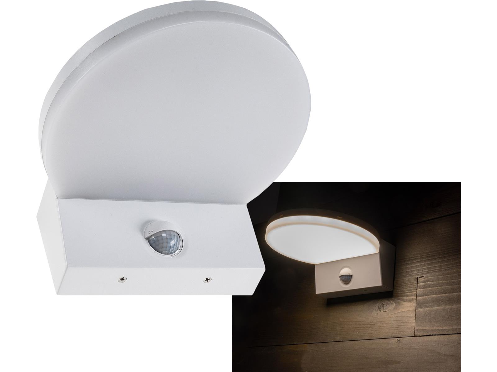 LED Wandleuchte "TORTUGUERO" IP65 15W, 1526lm, 140° Bewegungsmelder, 3000K