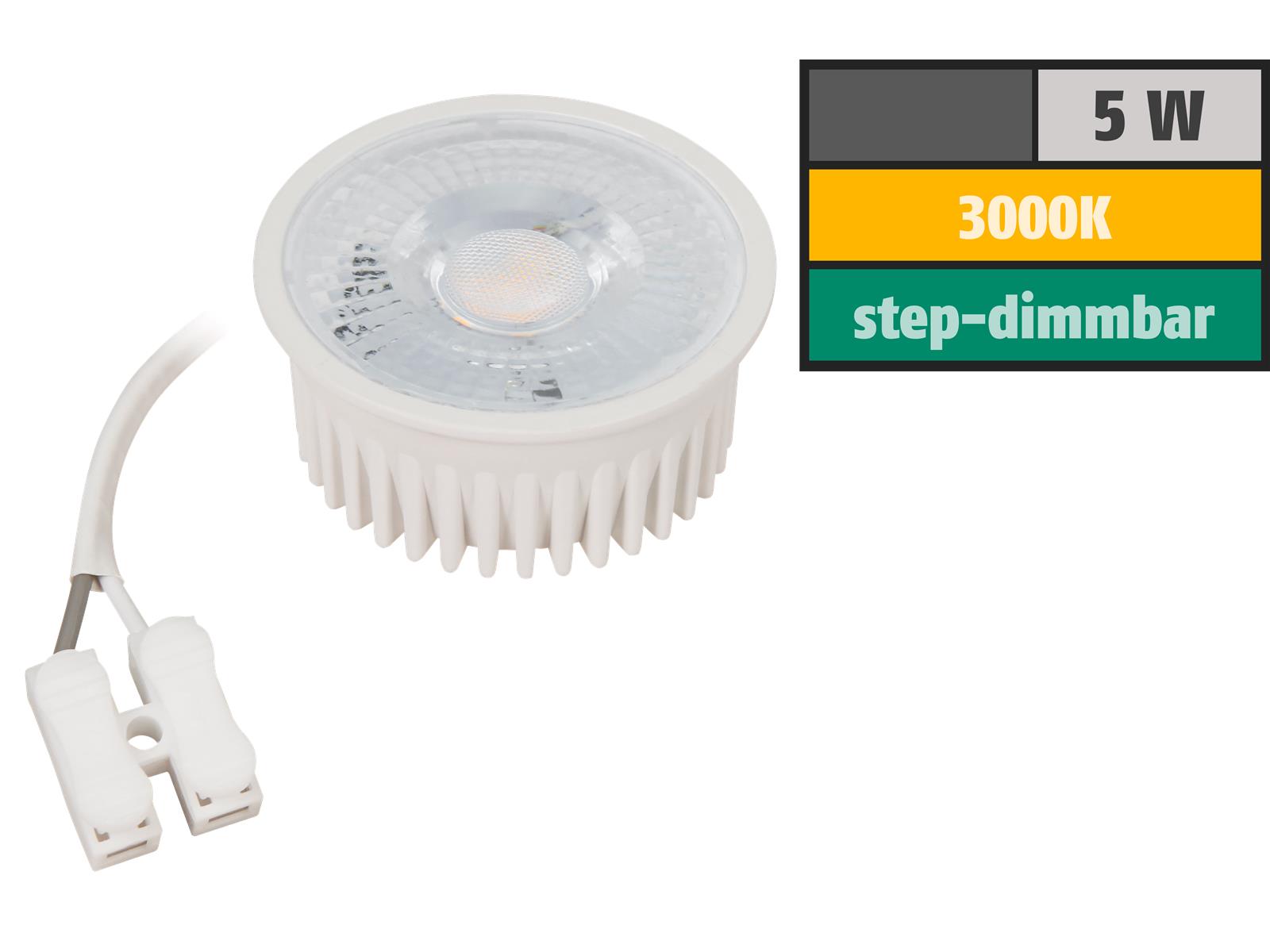 LED-Modul McShine ''MCOB'' 5W, 400lm, 230V, 50x25mm, warmweiß, 3000K, step-dimmbar