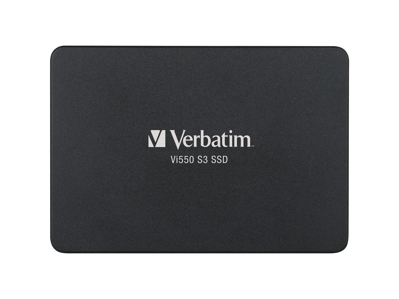 SSD 256GB Verbatim, SATA-III, 6,35cm (2,5''), Vi550, (R) 550MB/s, (W) 460MB/s