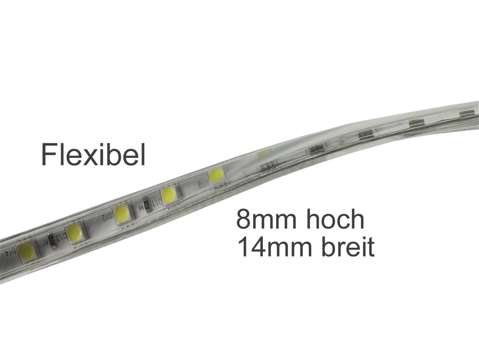 LED-Stripe "Ultra-Bright" 230V, 5,0m600 Lumen/Meter, warmweiß