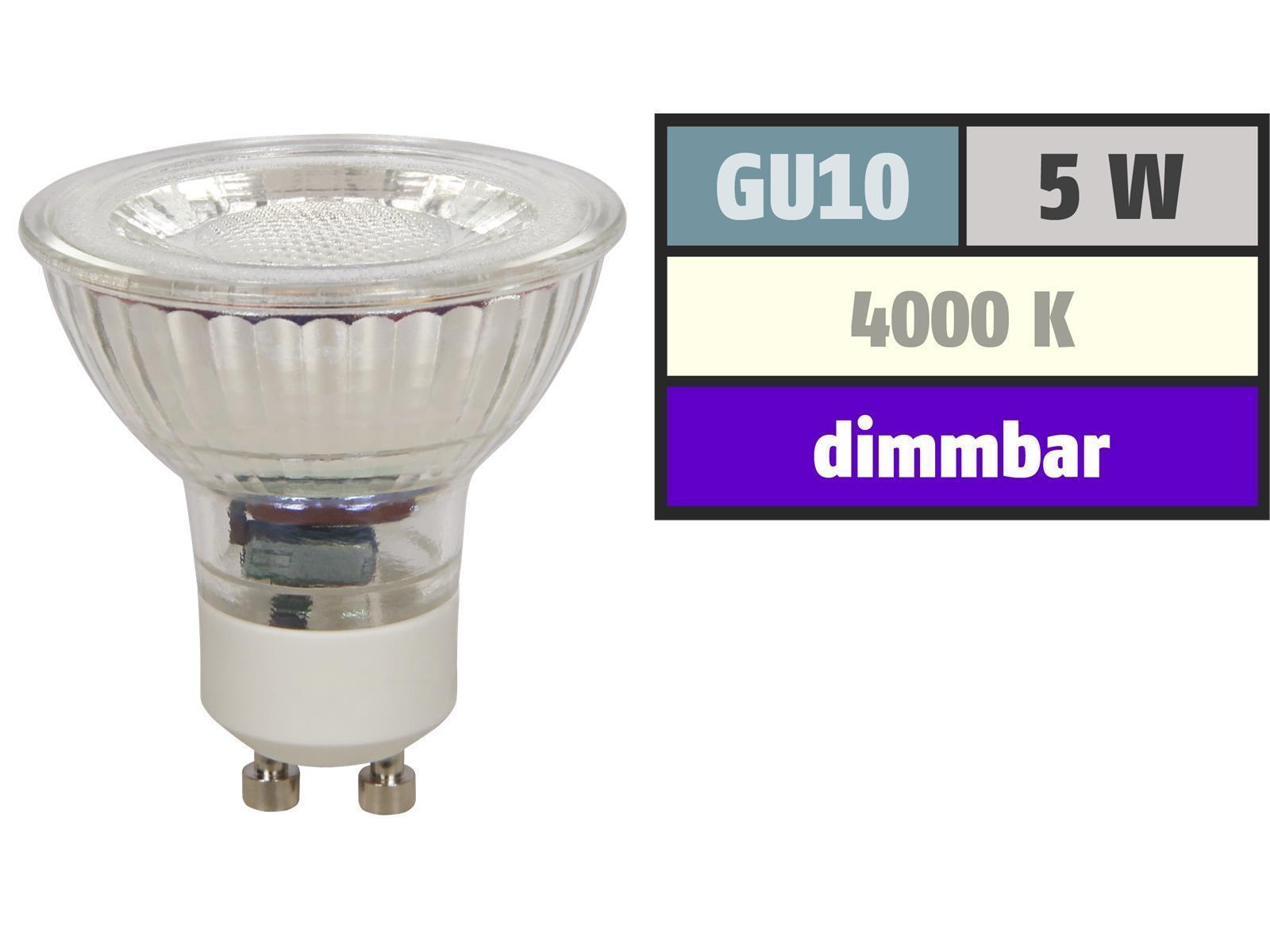 LED-Strahler McShine ''MCOB'' GU10, 5W, 350 lm, neutralweiß, dimmbar