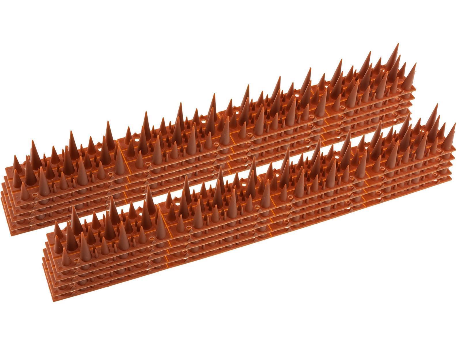 Taubenabwehr Spikes 10er Set Kunststoff, 400x42x36mm, Ziegelrot