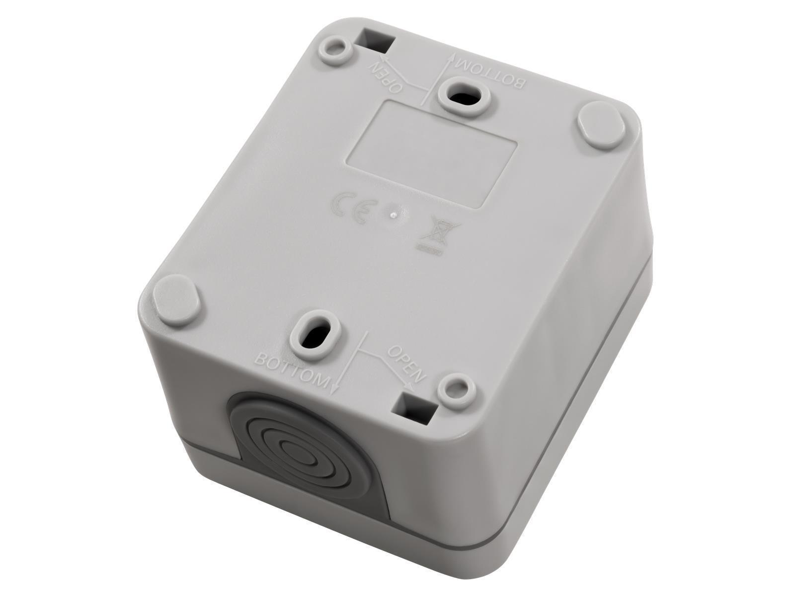 Feuchtraum Kontroll-Schalter McPower ''Fix'', Steckanschluss,IP54,250V~/10A, AP