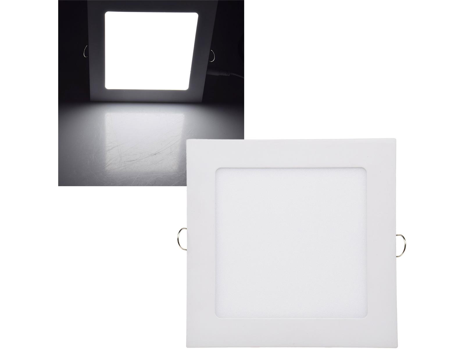 LED Licht-Panel "QCP-17Q", 17x17cm230V, 12W, 870 Lumen,4200K / neutralweiß