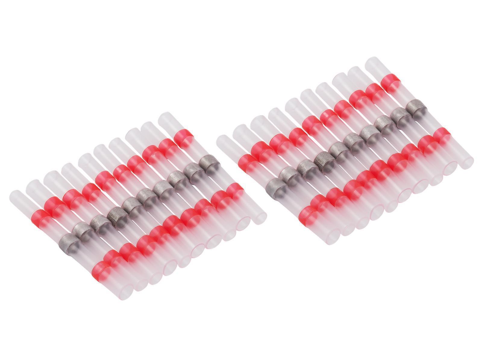Lötverbinder McPower, Ø2,7mm - rote Markierung, 0,5-1,0mm² Kabel, 20er-Pack