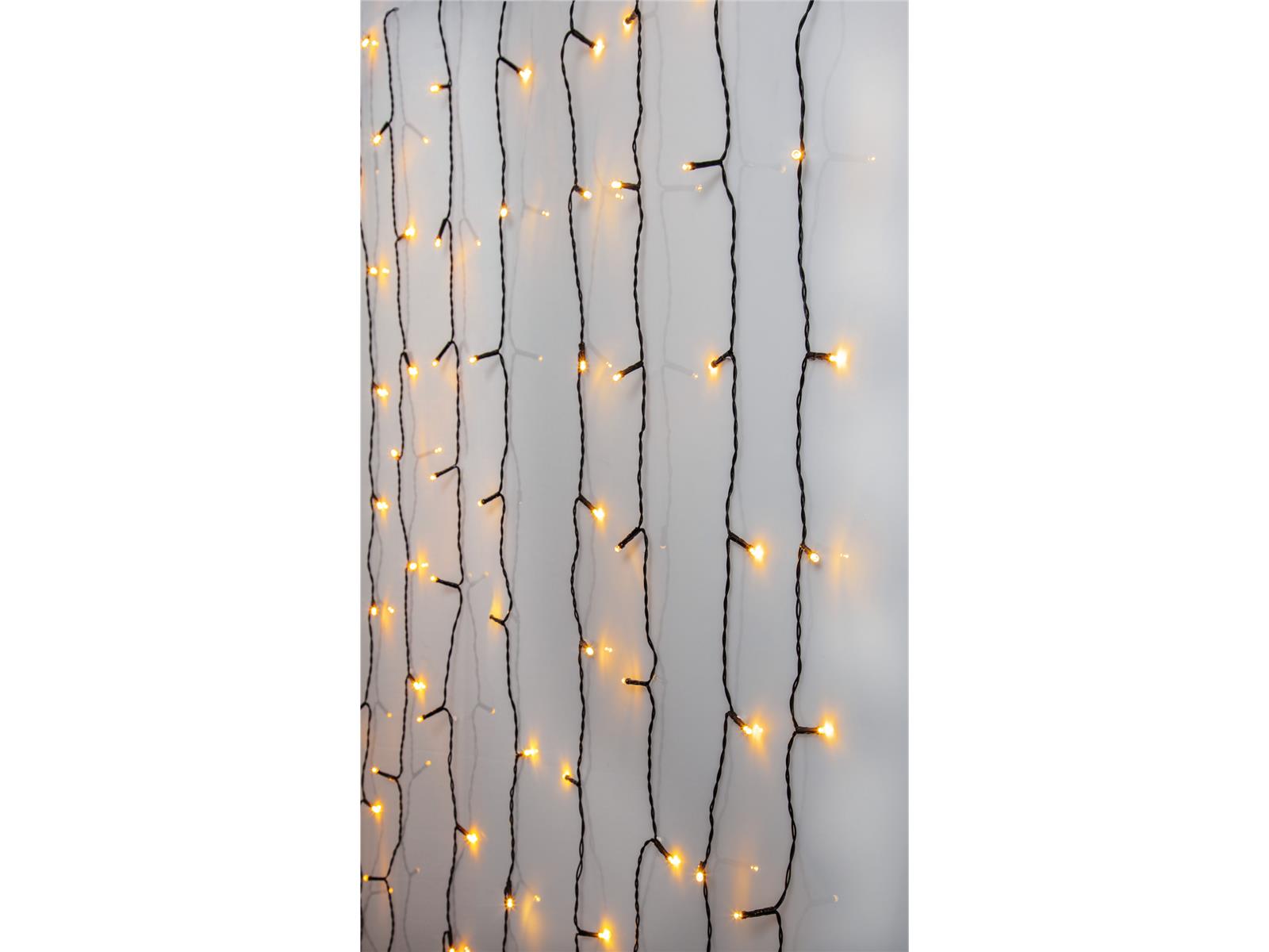 LED- Lichtervorhang ''Serie LED'', 3.5W, 24V, 120-tlg., warmweiß, 1.3x2m,outdoor LED- Lichtervorhang ''Serie LED'', 3.5W, 24V, 120-tlg., warmweiß, 1.3x2m,outdoor
