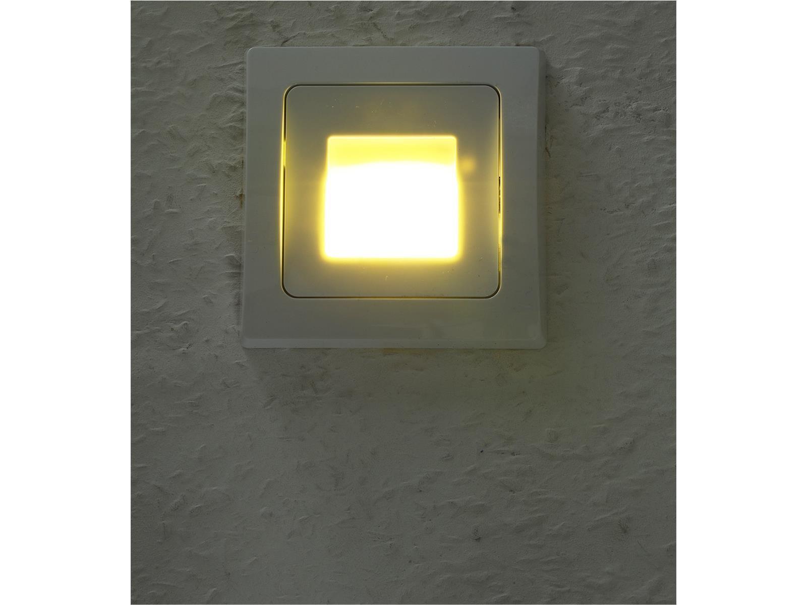 LED-Einbauleuchte DELPHI "COB" weiß 80x80mm, 3000k, warmweiß, 110Lumen