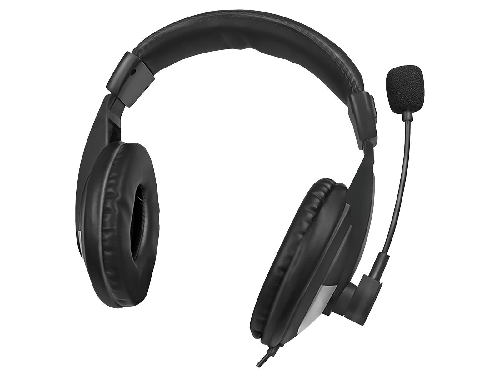 Stereo Headset High Quality, USB, schwarz