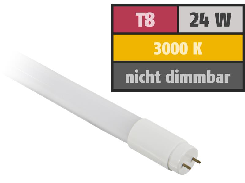 LED-Röhre, T8, 24W, 2.150 lm, 270°, 150cm, warmweiß