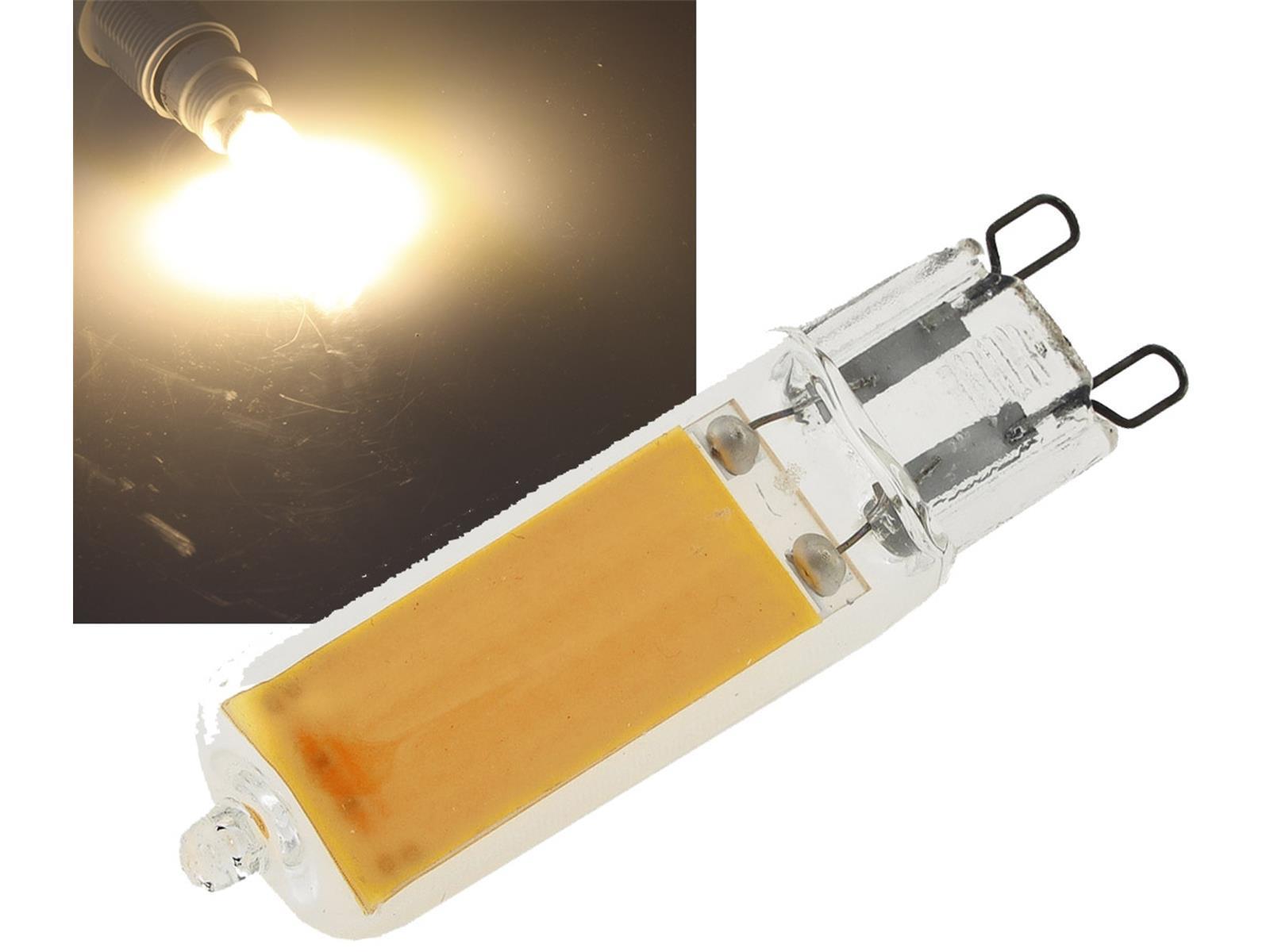 LED Stiftsockel G9, 4W, 500lm330°, 230V, 3000k / warmweiß, Glas