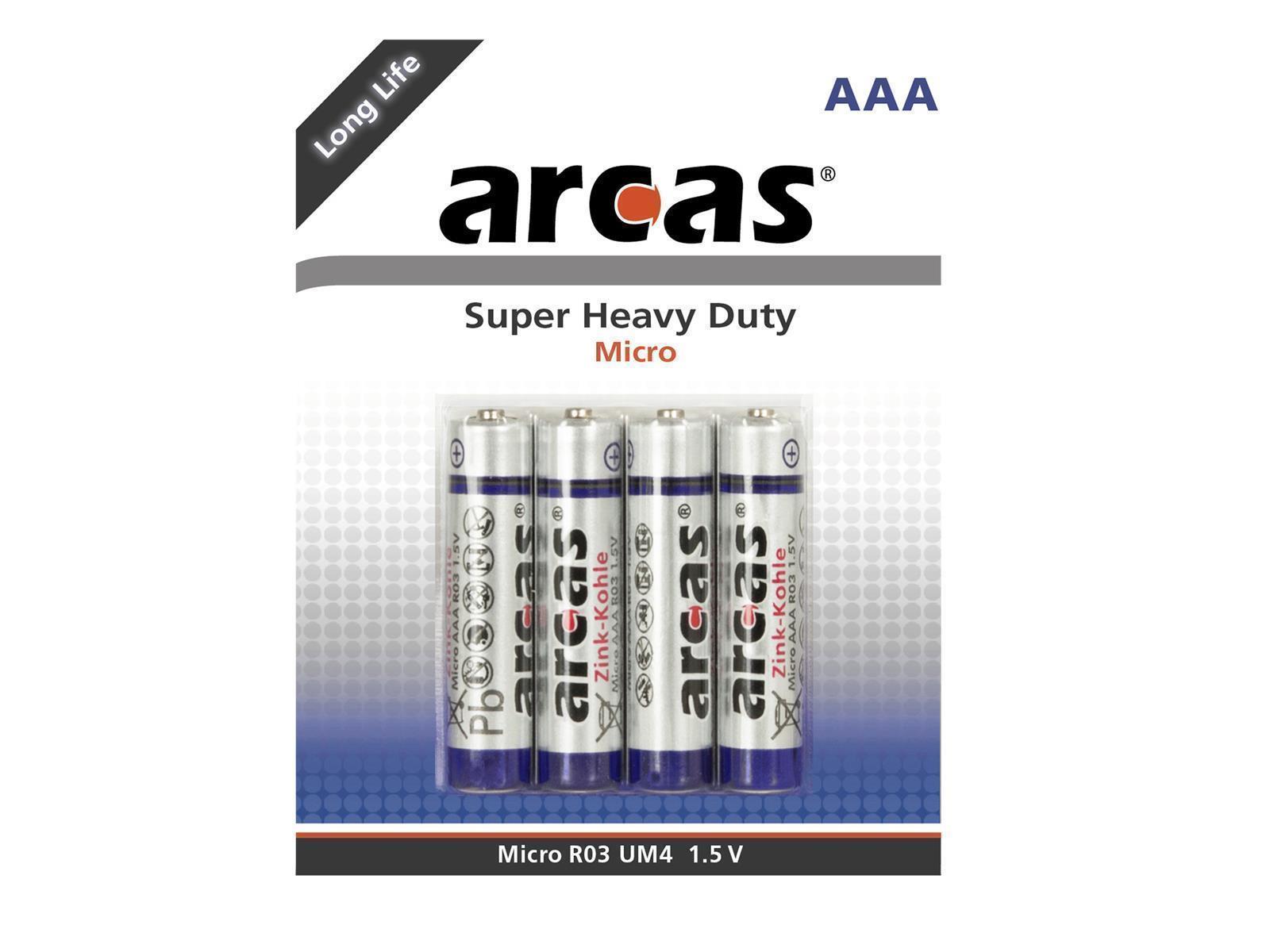 Micro-Batterie Super Heavy Duty 1,5V, Typ AAA/R03, 4er-Pack