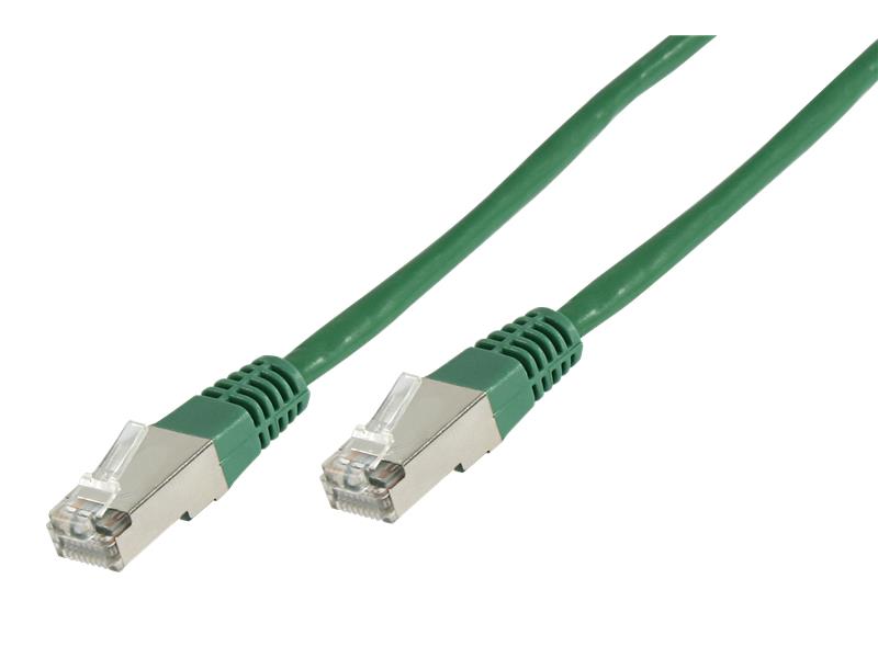 Netzwerk-Kabel CAT-6 Patchkabel 2m, für 1 GBit Netzwerke, grün