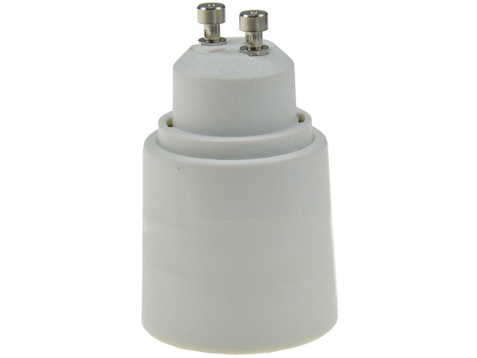 Lampensockel-Adapter, KunststoffGU10 auf E27