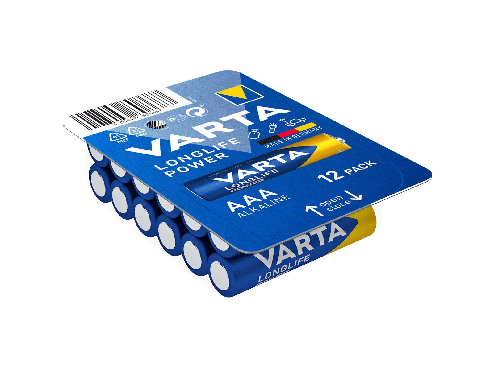 Micro-Batterie VARTA ''HIGH ENERGY'' 1,5V, Typ AAA/LR03, 12er-Pack