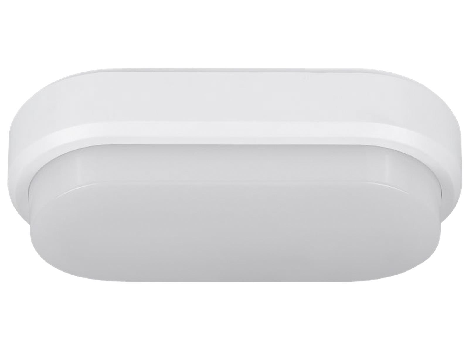 LED-Feuchtraumleuchte Oval IP54, 550lm, 4000K, 8W, 200x100x50mm, neutralweiß