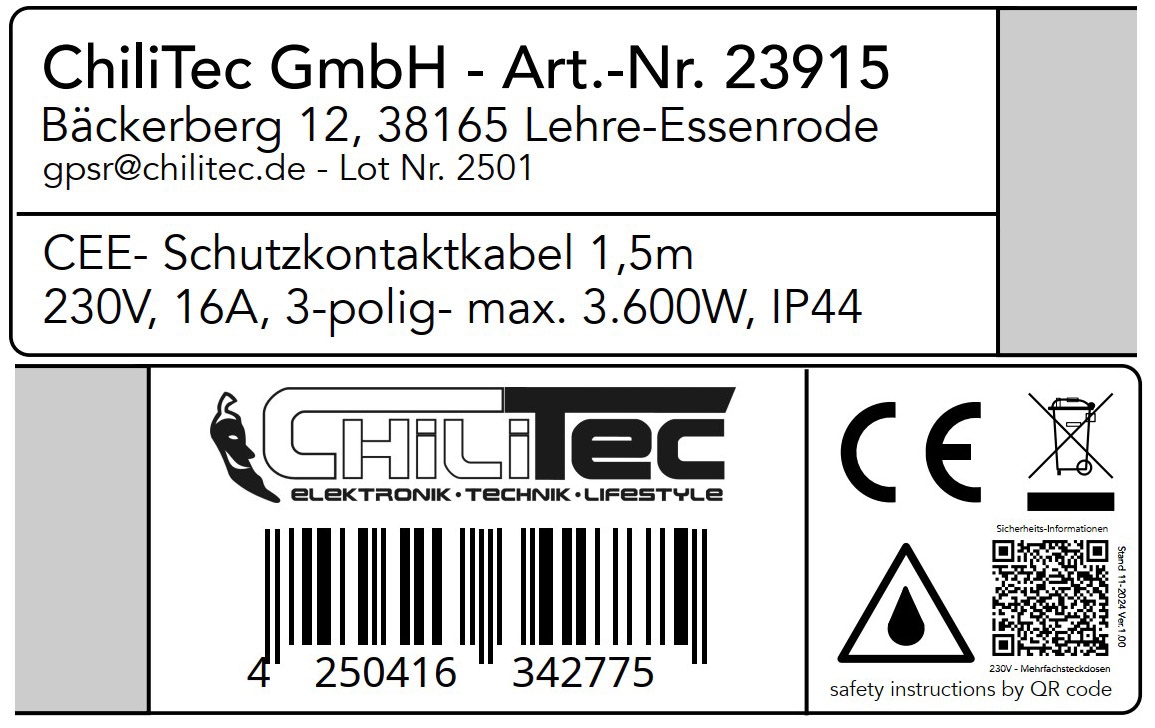 CEE Adapter auf Schutzkontakt-Stecker CEE Adapter auf Schutzkontakt-Stecker