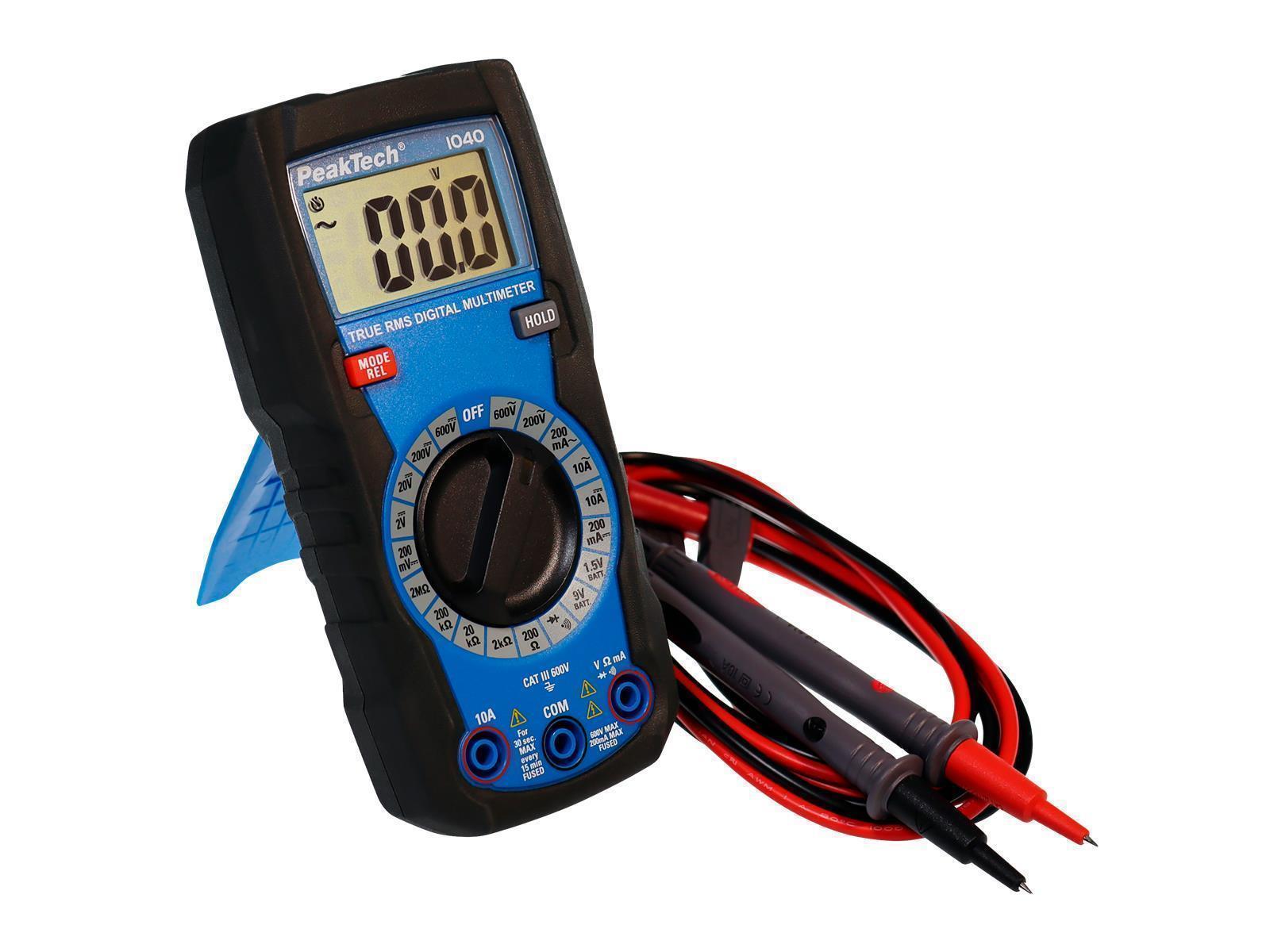 Digital Multimeter PeakTech ''P1040'', 2000 Counts, TrueRMS, Manuelle Bereichswahl