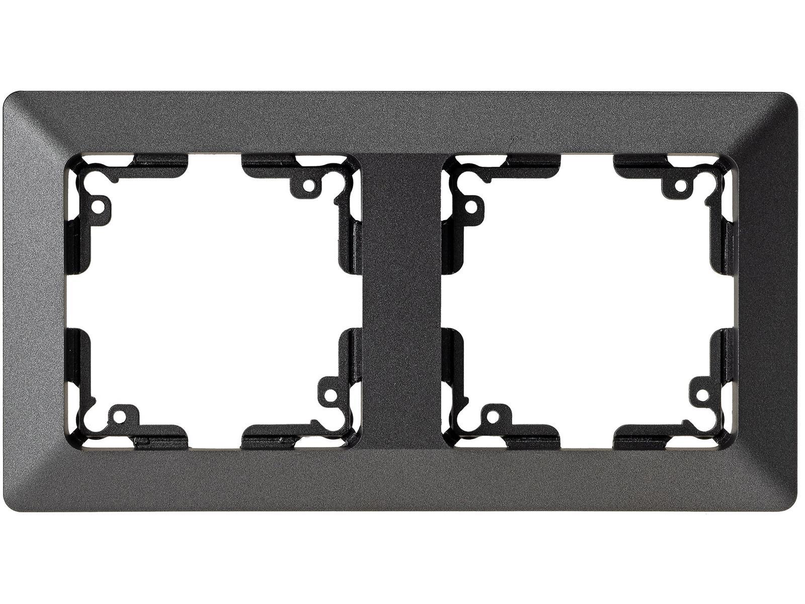 MILOS 2-fach Rahmen anthrazit