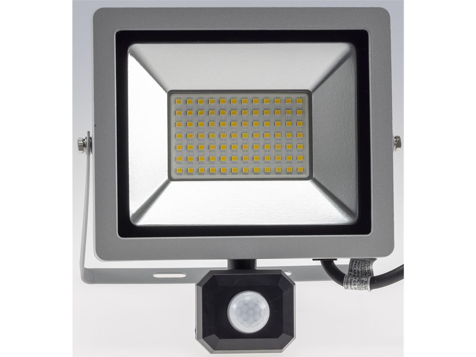 LED-Fluter SlimLine "CTF-SLT30 PIR"30W, IP44, 2960lm, 4200K, Bewegungsmelde