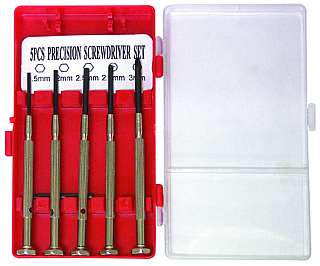 Micro-Schraubendrehersatz ''6-IK'' 2x Kreuz, 3x Innensechskant