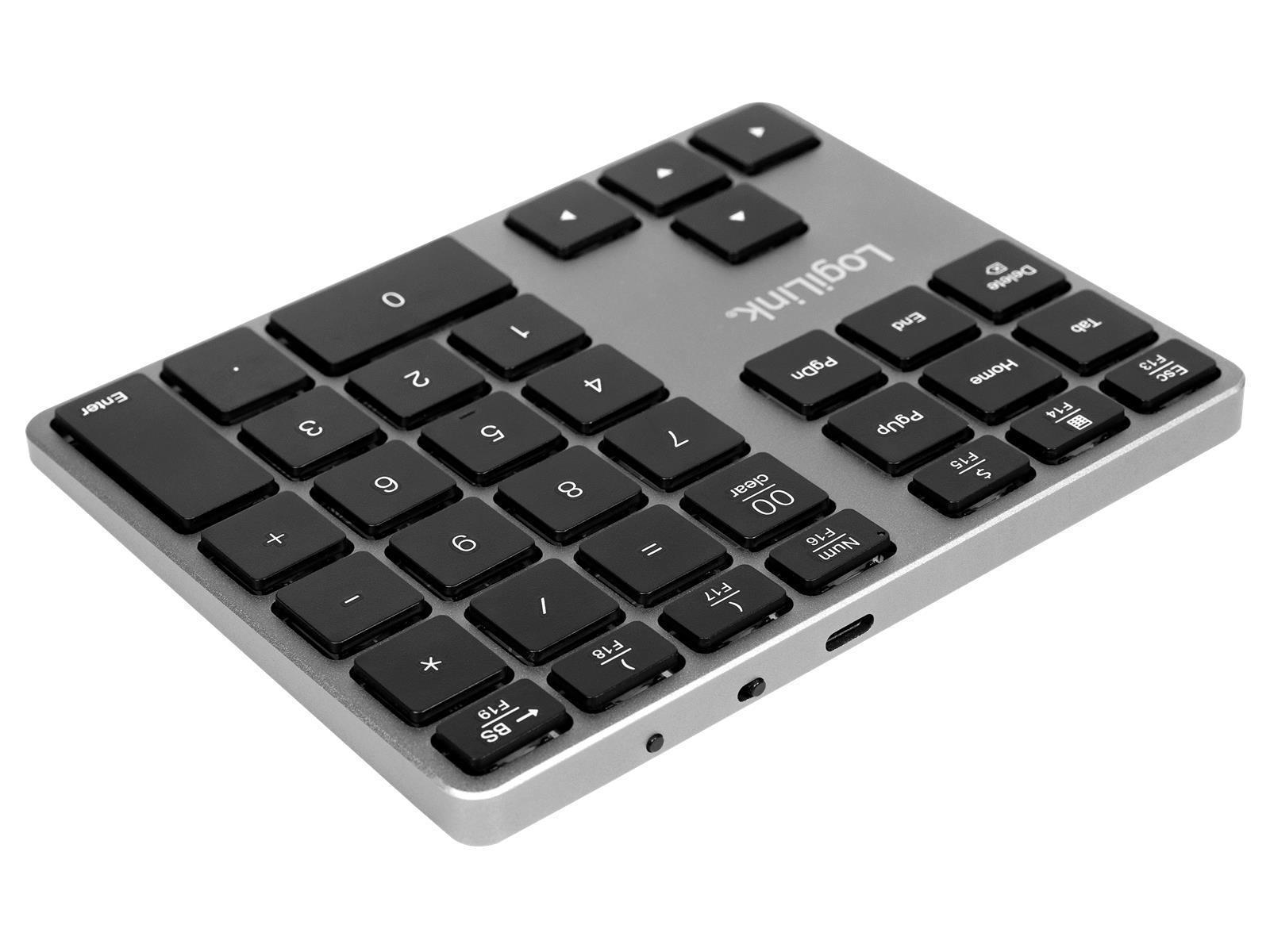 Keypad Bluetooth PRO, 35 Tasten, Aluminium, grau