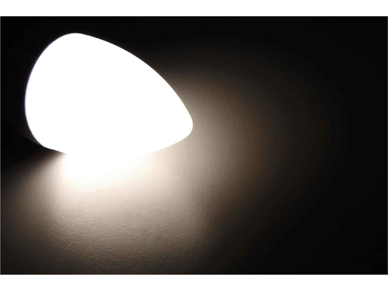 LED-Kerzenlampe McShine, E14, 5W, 400lm, 3000K, warmweiß, dimmbar 100/50/15%