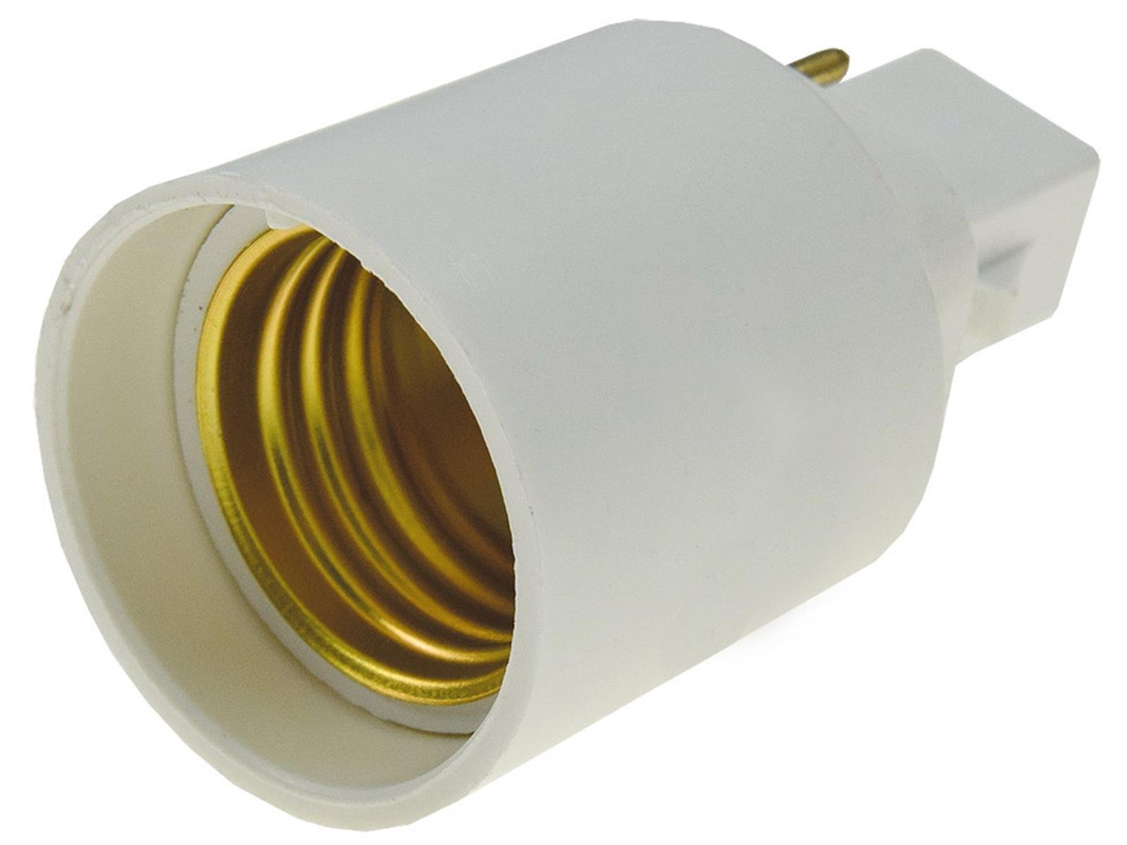 Lampensockel-Adapter, KunststoffG24 auf E27, G24 universal d1,d2,d3