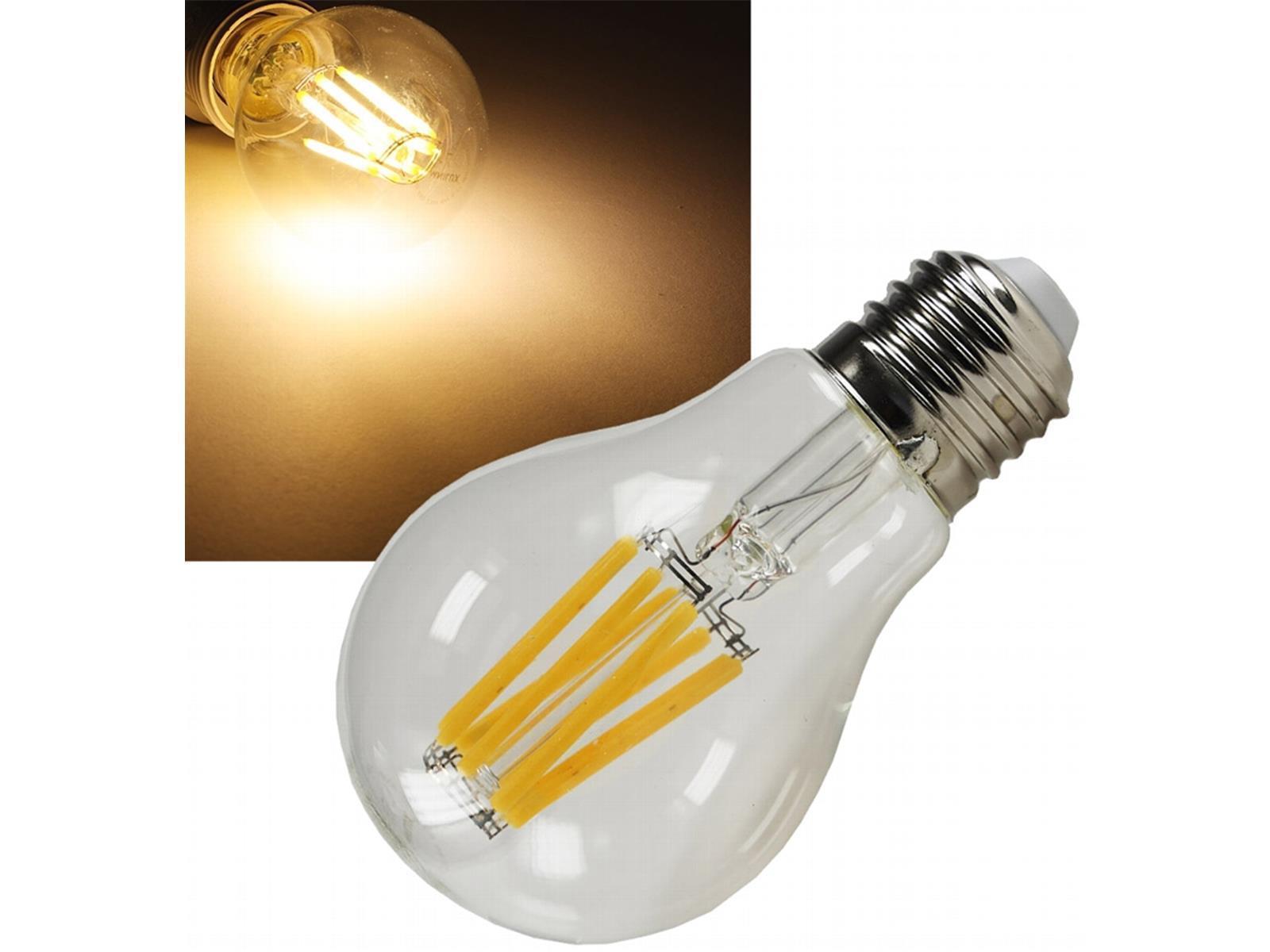 LED Glühlampe Filament OMNILUX E27 3000k, 750lm, 230V / 8W, warmweiß