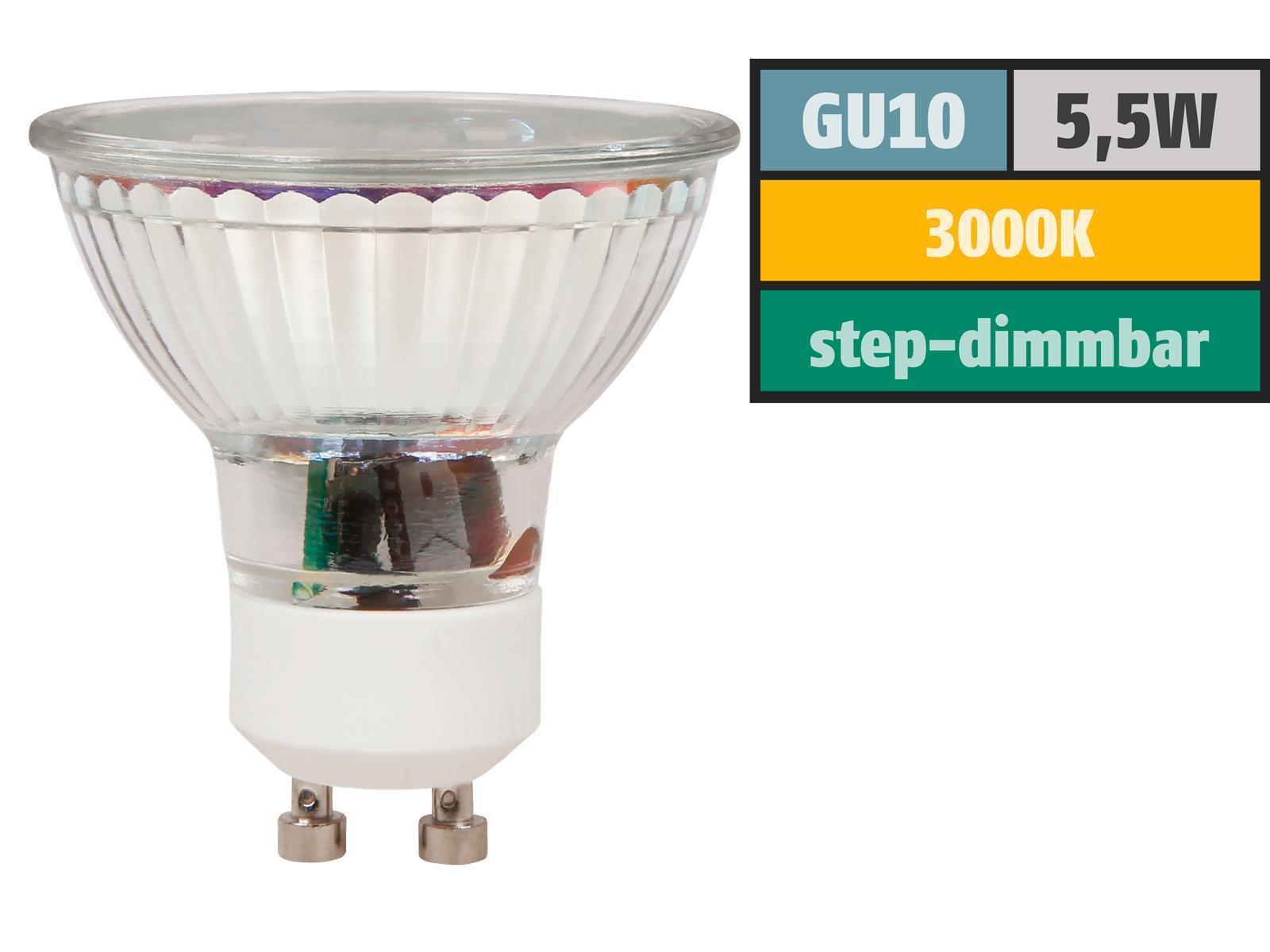 LED-Strahler McShine ''LS-450'' GU10, 5,5W, 470lm, warmweiß, step dimmbar 100/50/20%