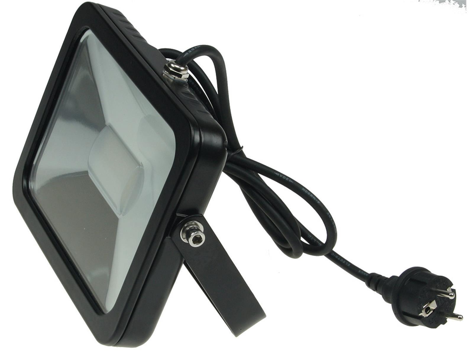 LED-Fluter SlimLine "CTF-SL30B" schwarz 30W, IP44, 2200 Lumen, 3000K