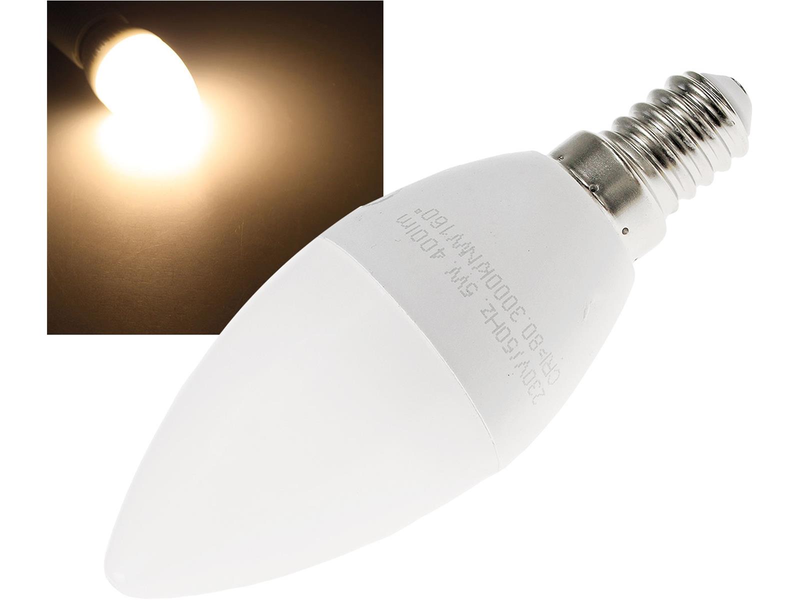 LED Kerzenlampe E14 "K50" warmweiß3000k, 400lm, 230V/5W
