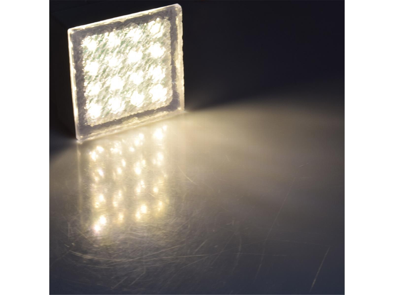 LED Pflasterstein "BRIKX 10" warmweiß10x10x7cm, 90lm, IP67, 230V