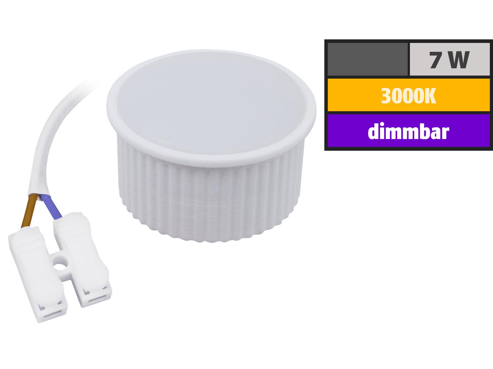 LED-Modul McShine ''PL-70'' 7W, 620 Lumen, 230V, 50x25mm, warmweiß, dimmbar