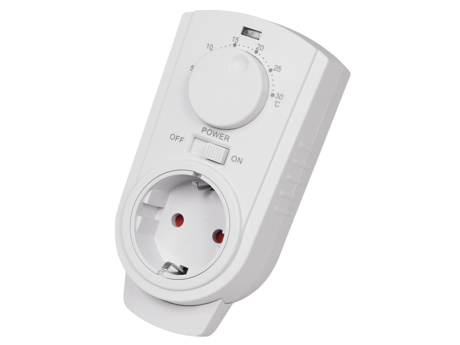 Steckdosen-Thermostat McPower ''TCU-330'' 5-30°C, max. 3500W, 230V