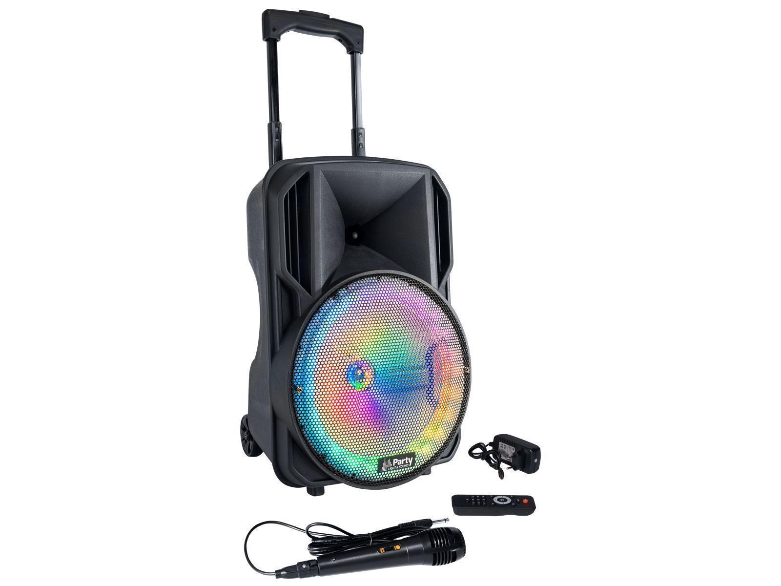 Mobile Beschallungsanlage PARTY ''PARTY-10RGB'' 400W, Bluetooth, LED-Beleuchtung