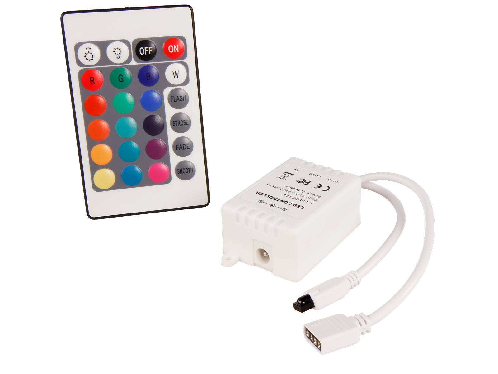 RGB-Controller McShine für LED-Stripes inkl. Fernbedienung