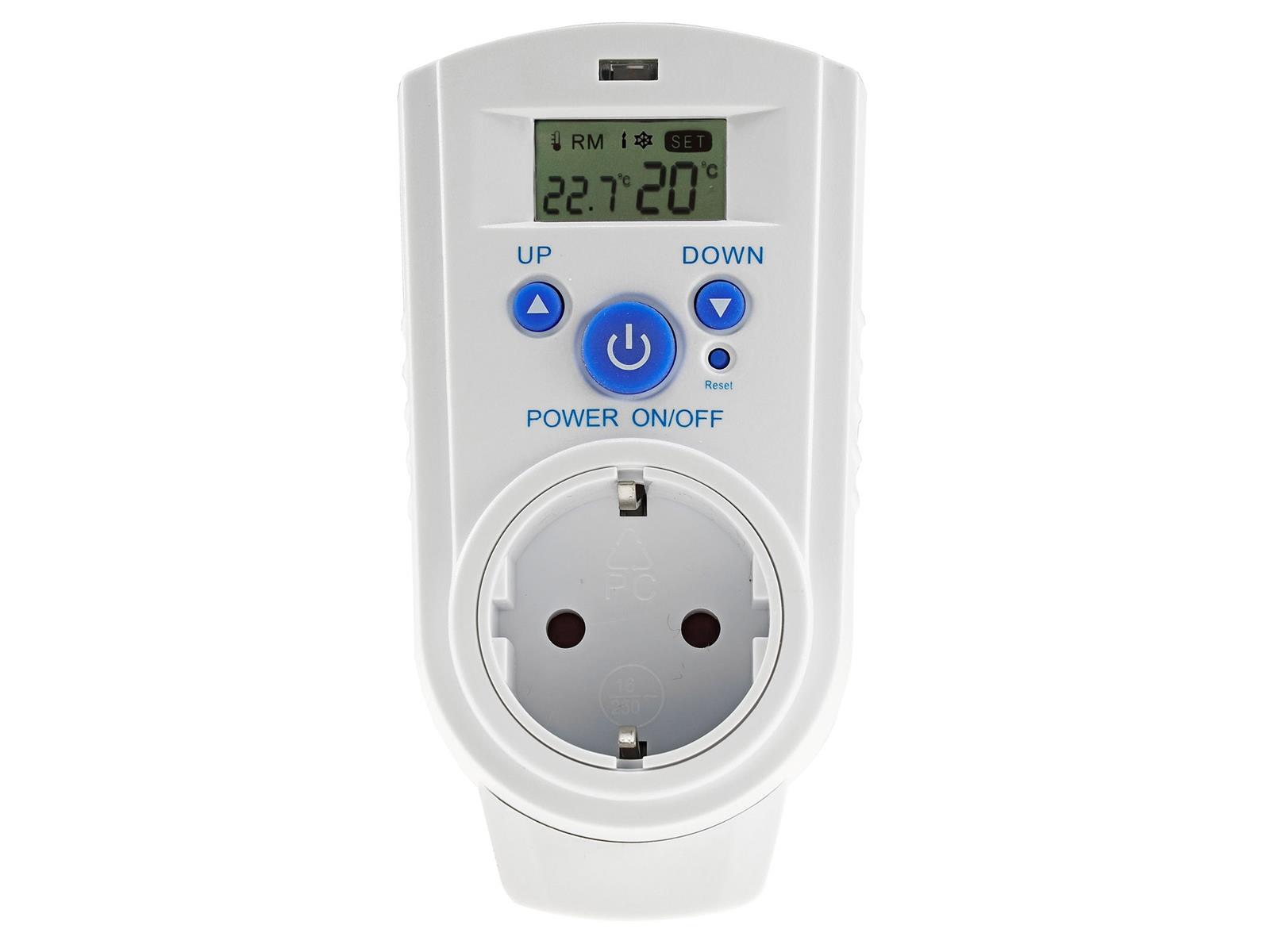 Steckdosen-Thermostat "ST-35 digi"max. 3500W, 5-30°C, EIN/AUS/AUTO, 230V