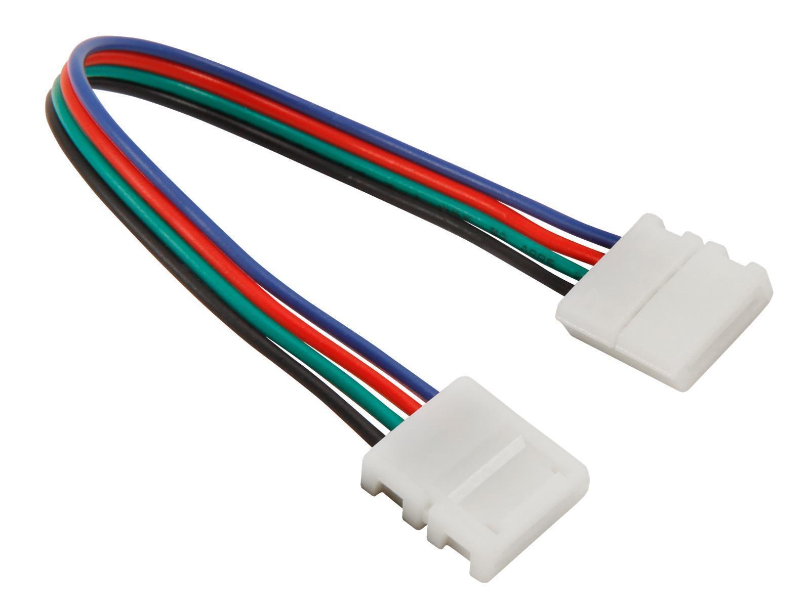 Verbinder für LED-Stripe, flexibel, 4Pin auf 4Pin, RGB, 10mm