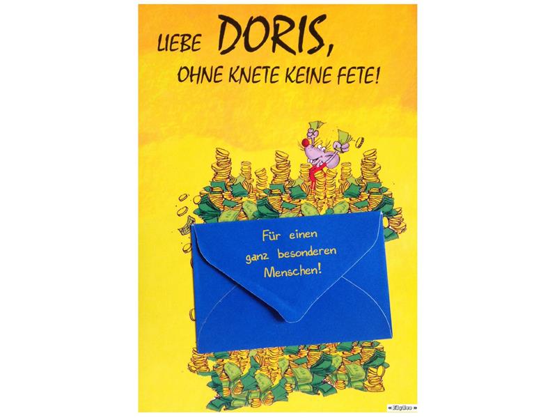 Namenskarte Doris - Albatros Geburtstagskarte