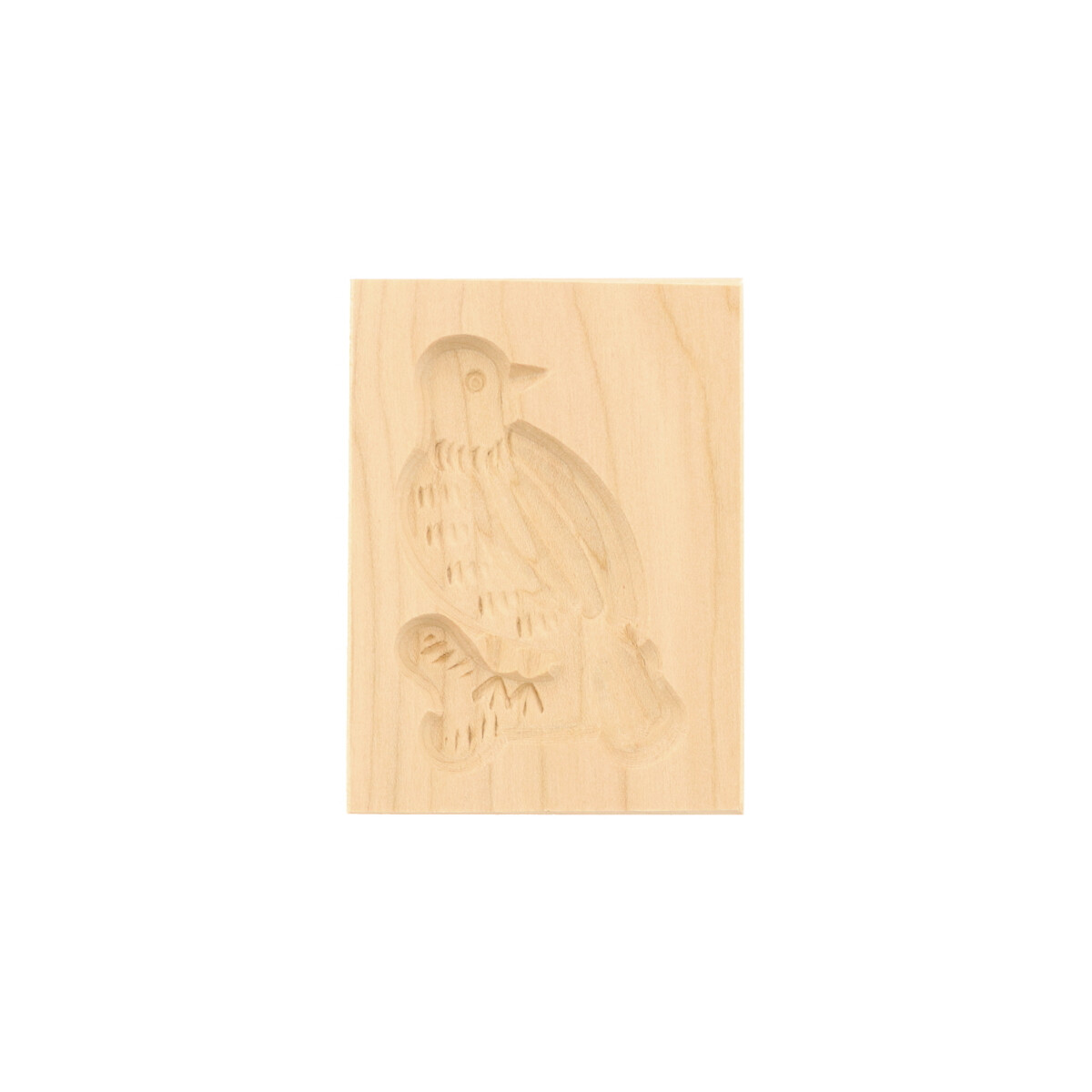 Spekulatiusform, 1 Bild, Vogel aus Holz 8 cm