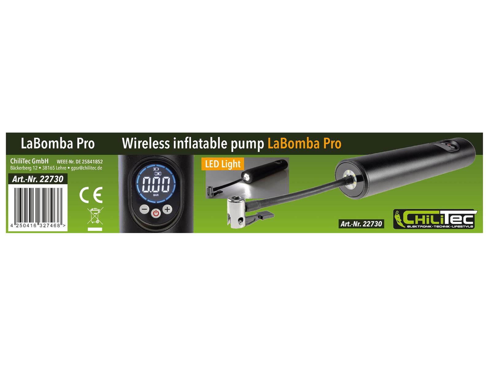 Hochleistungs Luftpumpe "LaBomba Pro" Hochleistungs Luftpumpe "LaBomba Pro"