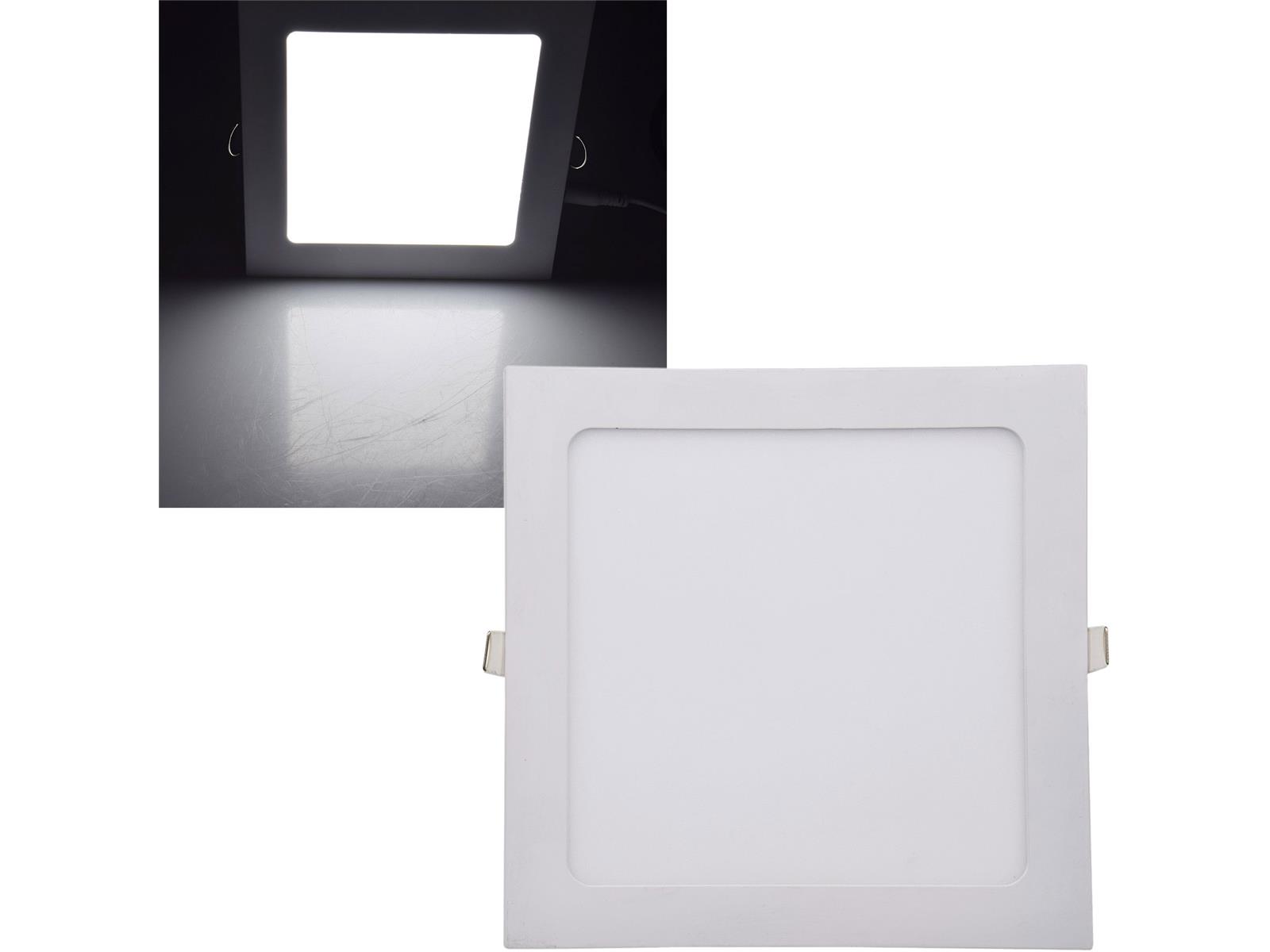 LED Licht-Panel "QCP-22Q", 22,5x22,5cm230V, 18W, 1620 Lumen,4200K /neutralweiß